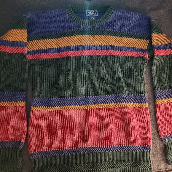 VTG Woolrich Cotton striped nautical sweater. - Picture 1 of 2